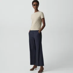 Classic Straight Pull-On Pant in Good Linen