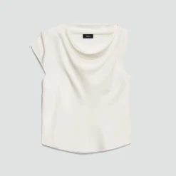Cowl Neck Blouse in Silk Georgette
