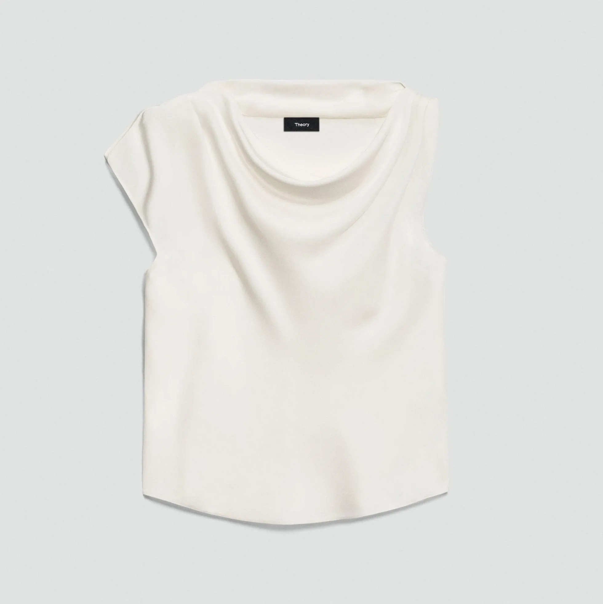 Cowl Neck Blouse in Silk Georgette