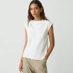 Cowl Neck Top in Silk Georgette