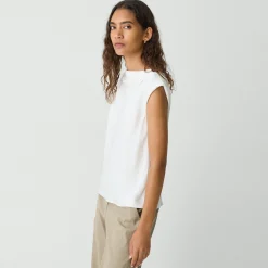 Cowl Neck Top in Silk Georgette
