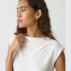 Cowl Neck Top in Silk Georgette