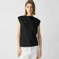 Cowl Neck Top in Silk Georgette