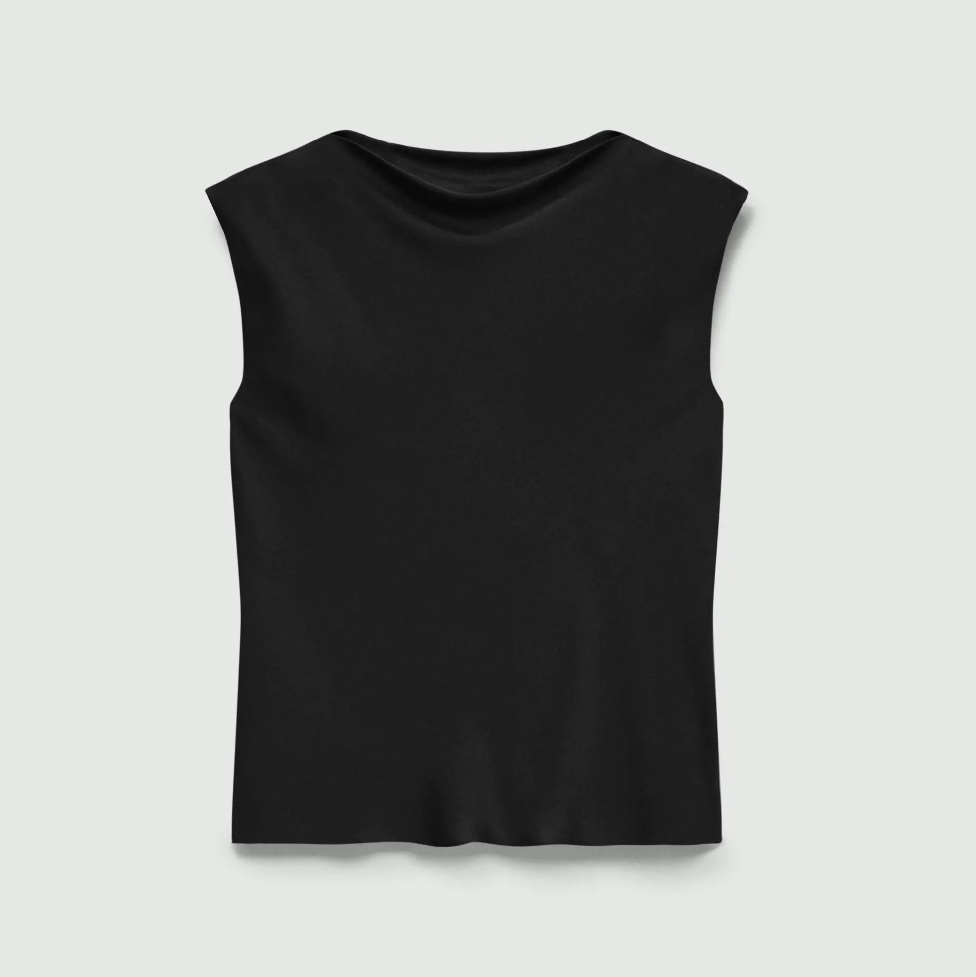 Cowl Neck Top in Silk Georgette
