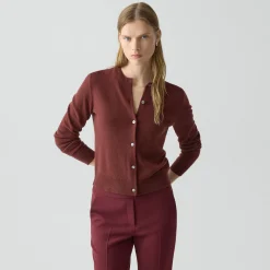 Crewneck Cardigan in Cashmere
