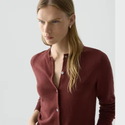 Crewneck Cardigan in Cashmere