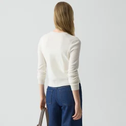 Crewneck Cardigan in Cashmere