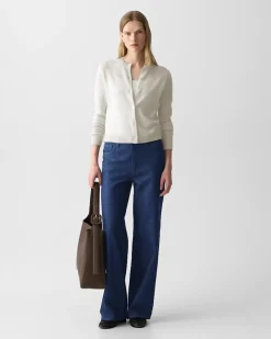 Crewneck Cardigan in Cashmere