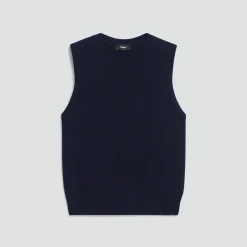 Crewneck Shell Top in Cashmere