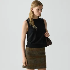 Crewneck Shell Top in Cashmere