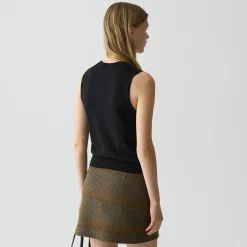 Crewneck Shell Top in Cashmere