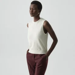 Crewneck Shell Top in Cashmere