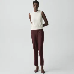 Crewneck Shell Top in Cashmere