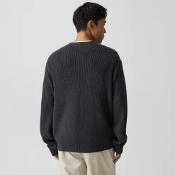 Crewneck Sweater in Cotton Silk Slub