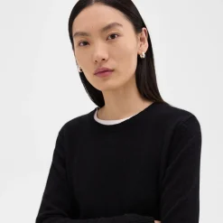 Crewneck Sweater in Feather Cashmere