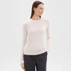 Crewneck Sweater in Feather Cashmere