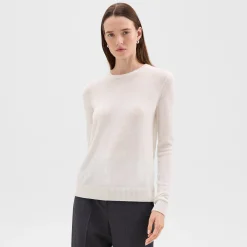 Crewneck Sweater in Feather Cashmere