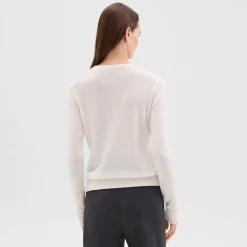 Crewneck Sweater in Feather Cashmere