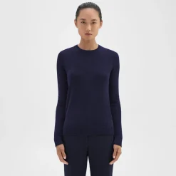 Crewneck Sweater in Feather Cashmere