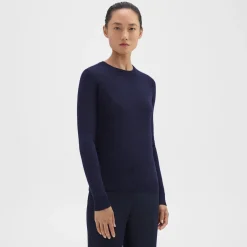 Crewneck Sweater in Feather Cashmere