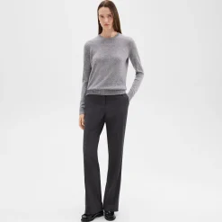 Crewneck Sweater in Feather Cashmere