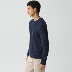 Crewneck Sweater in Wool-Cashmere