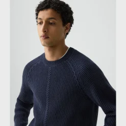 Crewneck Sweater in Wool-Cashmere