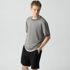 Crewneck Tee in Silk Linen