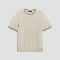 Crewneck Tee in Silk Linen