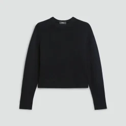 Cropped Crewneck Sweater in Cashmere
