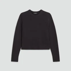 Cropped Crewneck Sweater in Cashmere