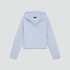 Cropped Hoodie in Lounge Terry