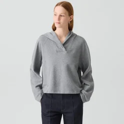 Cropped Hoodie in Lounge Terry