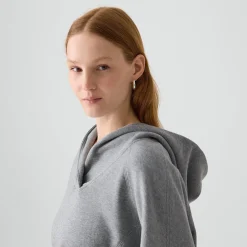 Cropped Hoodie in Lounge Terry