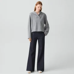 Cropped Hoodie in Lounge Terry