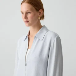 Cropped Jacket in Washed Twill