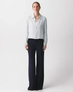 Cropped Jacket in Washed Twill