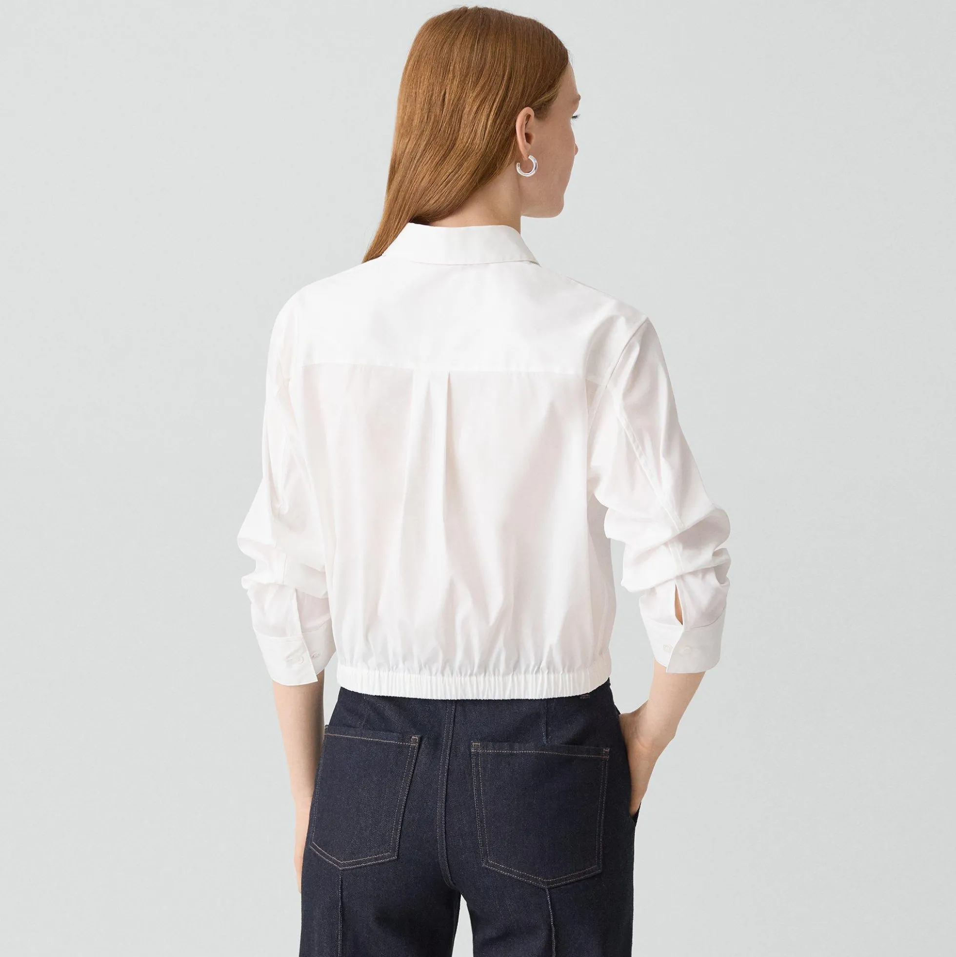 Cropped Shirt in Good Cotton