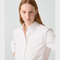 Cropped Shirt in Good Cotton