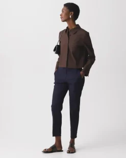 Cropped Shirt Jacket in Good Linen