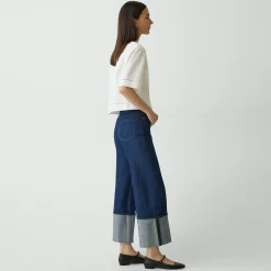 Cuffed Pant in Relaxed Denim