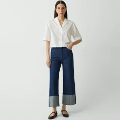 Cuffed Pant in Relaxed Denim