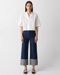 Cuffed Pant in Relaxed Denim