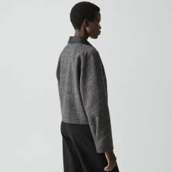 Curve Sleeve Jacket in Malfile Wool