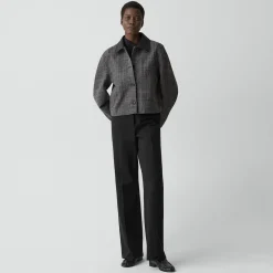 Curve Sleeve Jacket in Malfile Wool