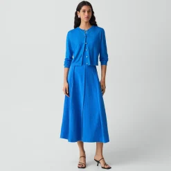 Curved Flare Skirt in Relaxed Silk
