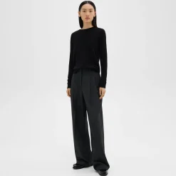Double Pleat Pant, 29’’ in Sleek Flannel