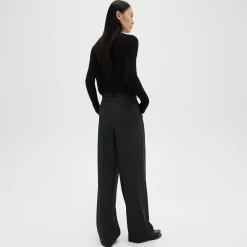 Double Pleat Pant, 29’’ in Sleek Flannel