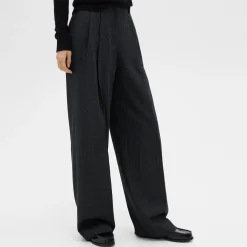 Double Pleat Pant, 29’’ in Sleek Flannel