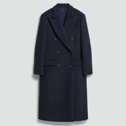 Double-Breasted Peacoat in Plush Melton